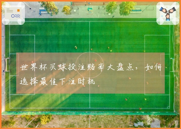 世界杯买球投注赔率大盘点，如何选择最佳下注时机