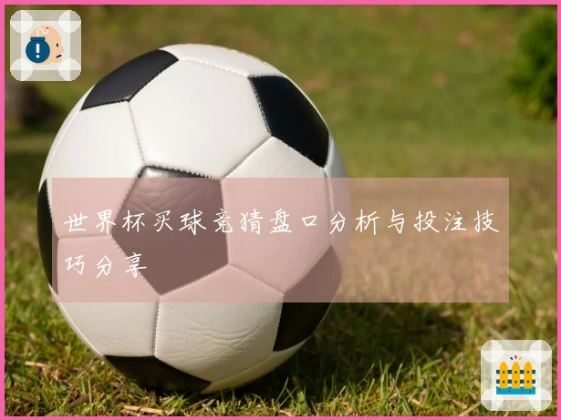 世界杯买球竞猜盘口分析与投注技巧分享